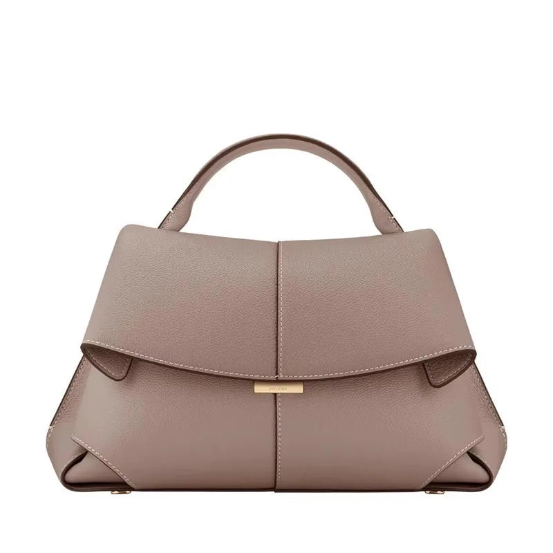 LuxSmile β High-End Pleated Leather Tote Bag