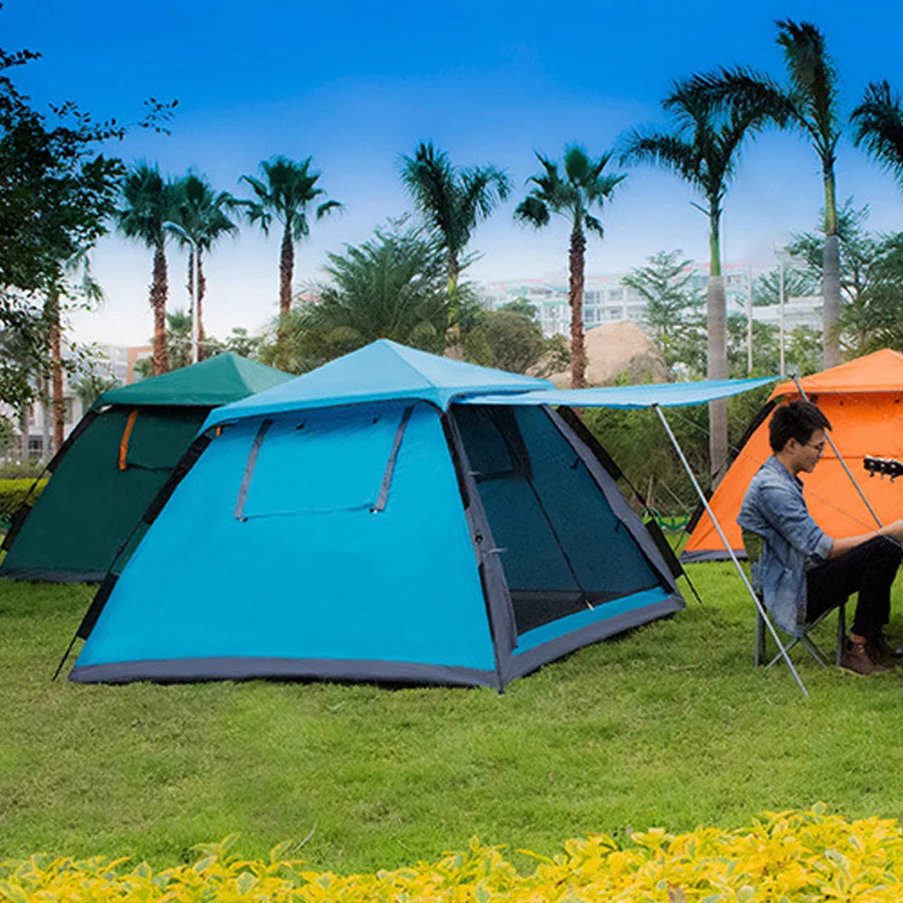 3β4 Person Automatic Folding Tent β Waterproof & Sunproof Outdoor Shelter