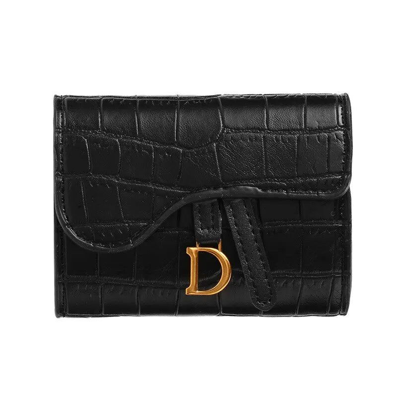 MiniLuxe Wallet β Women's PU Leather Multi-Card Short Clutch