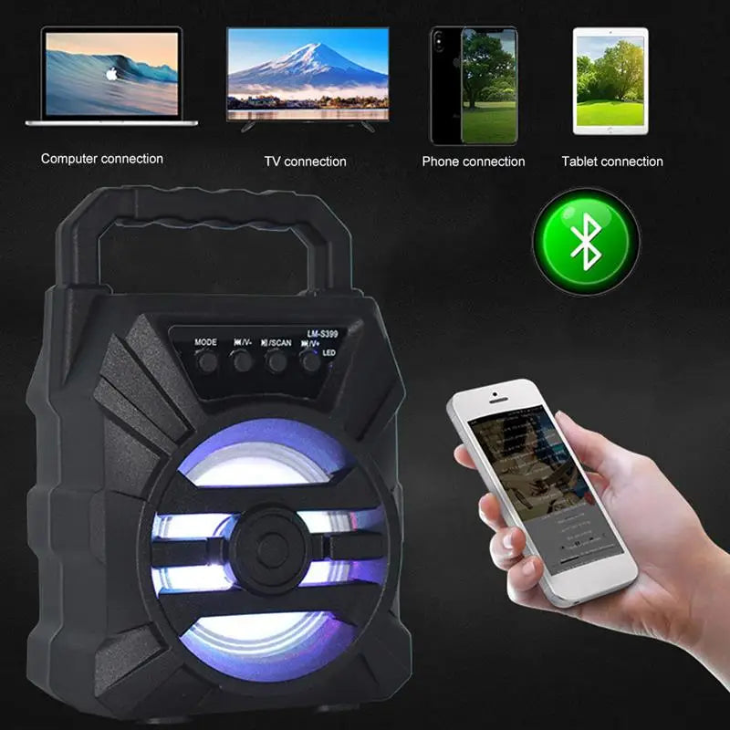 BoomBox 500 β Handheld Bluetooth Speaker with Subwoofer & Karaoke