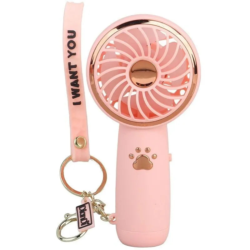 BreezeBuddy β 2025 Mini USB Rechargeable Cartoon Handheld Fan