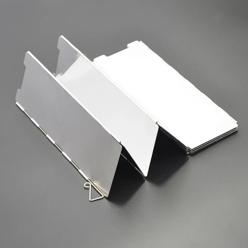 Foldable Gas Stove Windshield β 8/10 Plate Aluminum Alloy Windproof Screen