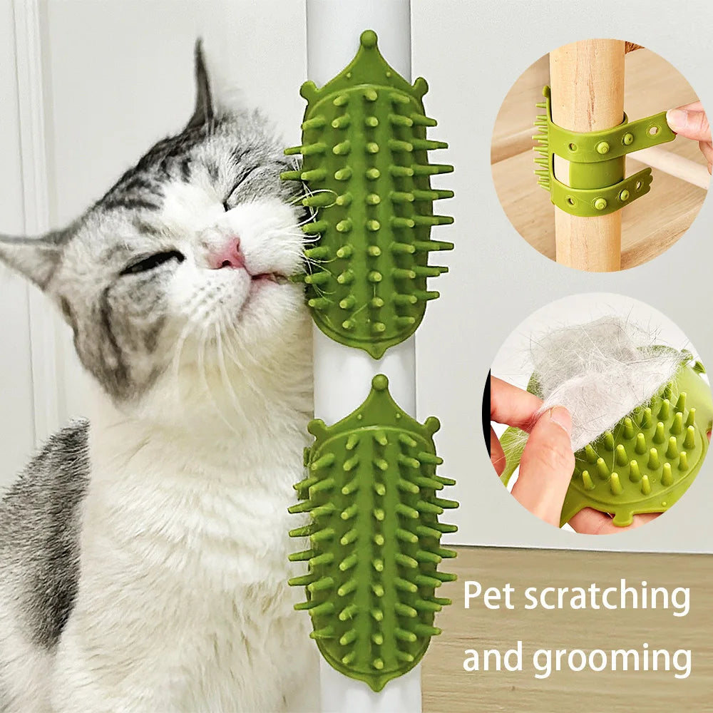 Self-Cleaning Cat Grooming Brush β 1 or 2-Pack Massage & Hair Removal Comb