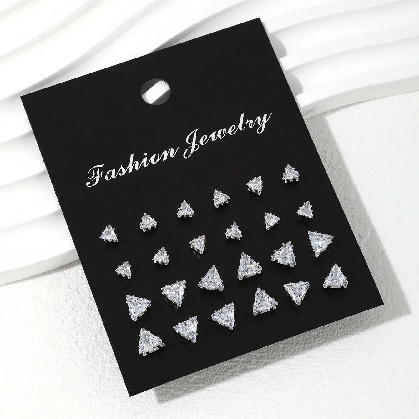 ZircaGlow β 12 Pairs Elegant Zirconia Stud Earrings Set