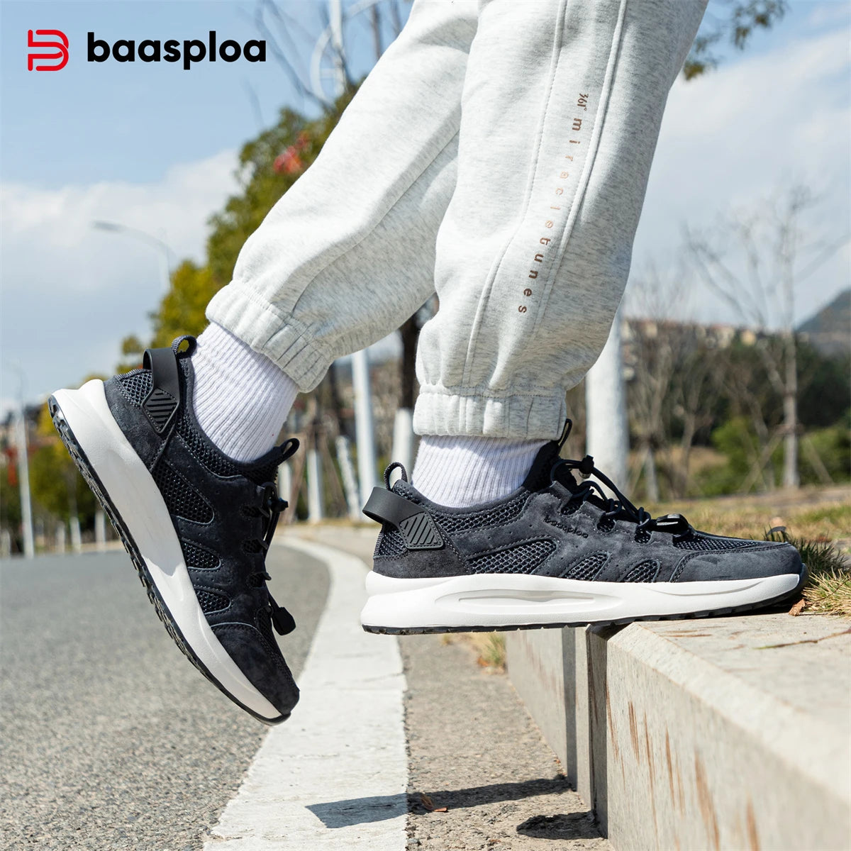 Baasploa ComfortWalk 2025 – Men’s Breathable Casual Sneakers