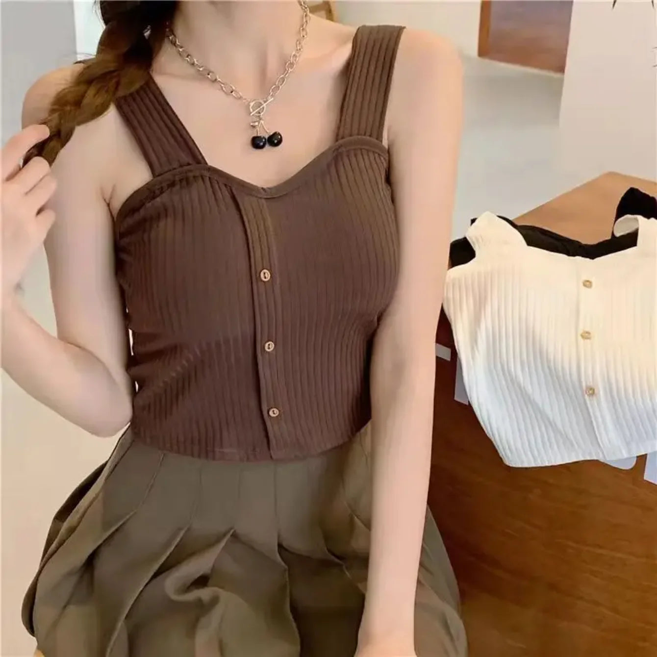 CoreChic β Y2K Padded Cropped Corset Camisole