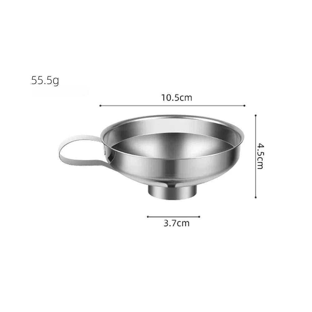 Wide Mouth Funnel β Stainless Steel with Filter for Jars & Liquids
