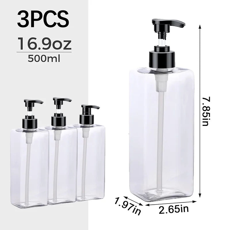 Soap Dispenser β 500ml Refillable Bottle with Labels