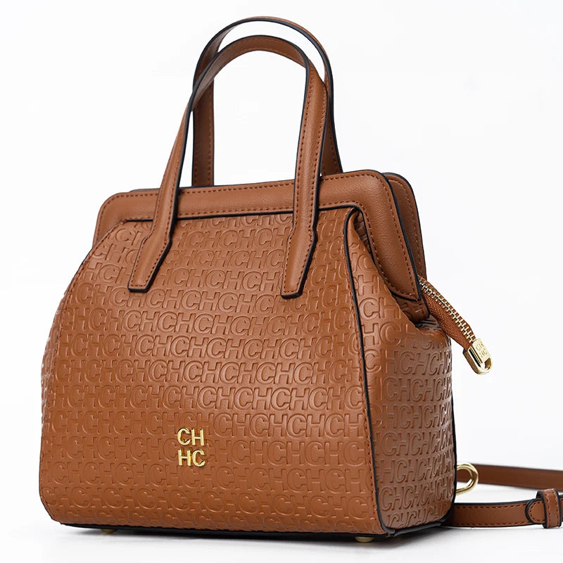 CH Classic β Monogram Zipper Shoulder Bag