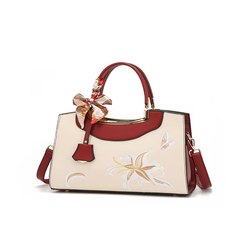 Elegant Chinese Embroidery Handbag β Retro Crossbody Tote for Women (High Capacity)