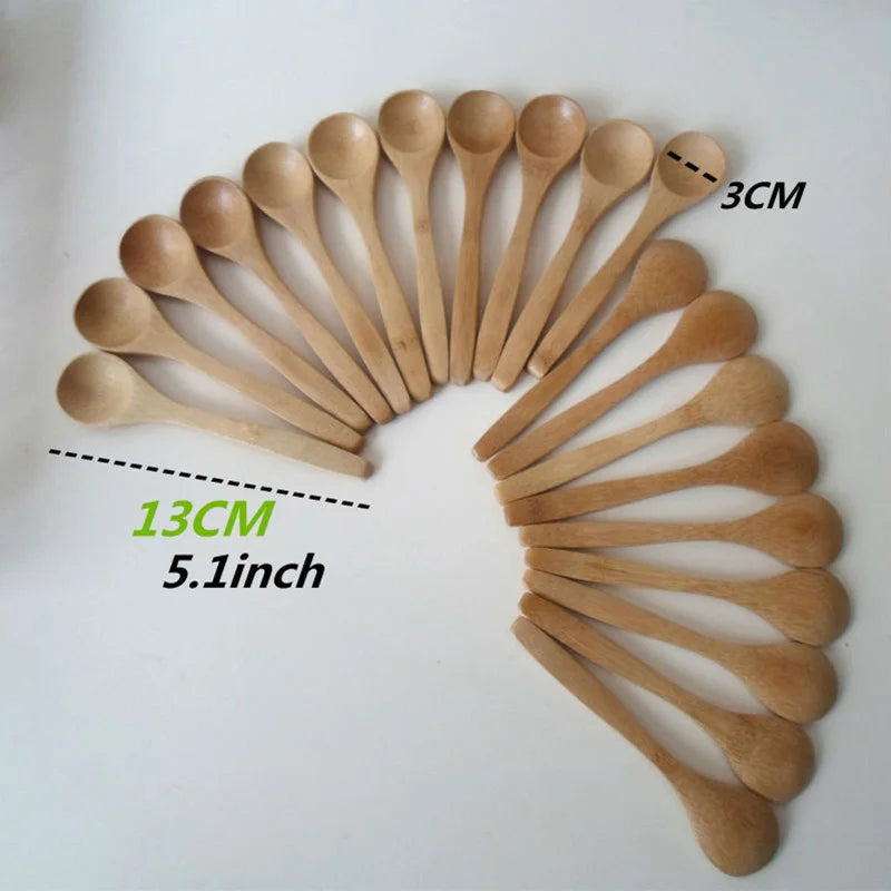 Wooden Spoons β Eco-Friendly Bamboo Teaspoon Set (10pcs)