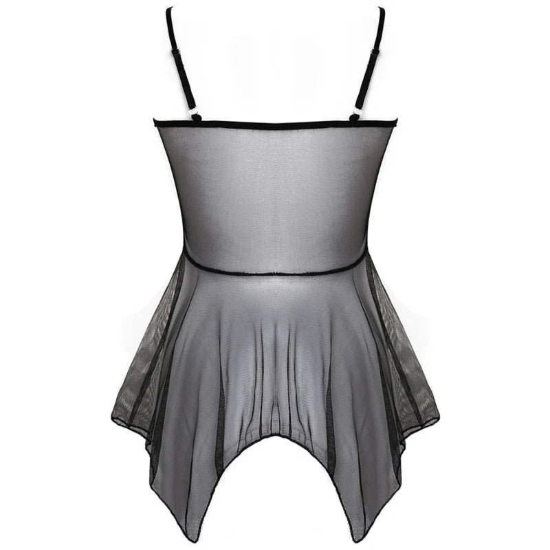 Erotic Lace Babydoll Lingerie β Open Crotch Sleepwear for Women