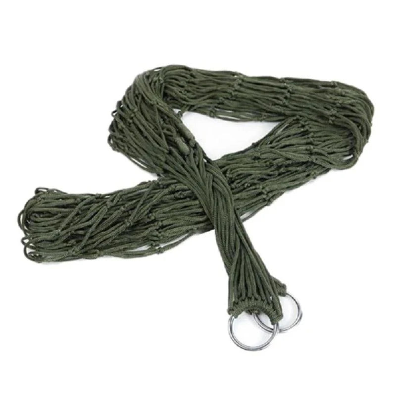 2025 Outdoor Camping Hammock β Lightweight Mesh with Straps & Nylon Rope