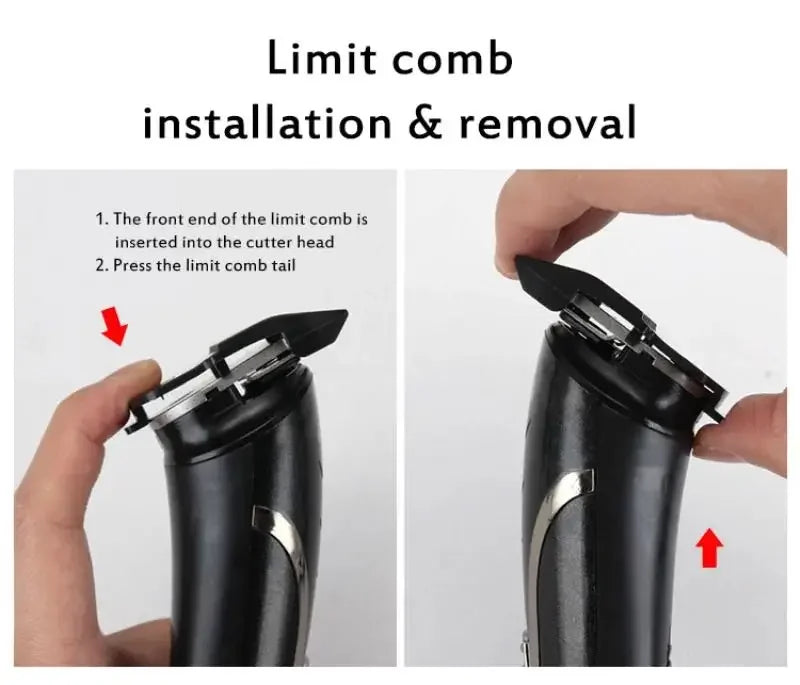 Kemei KM-1419 3-in-1 Rechargeable Electric Hair Clipper & Trimmer for Men