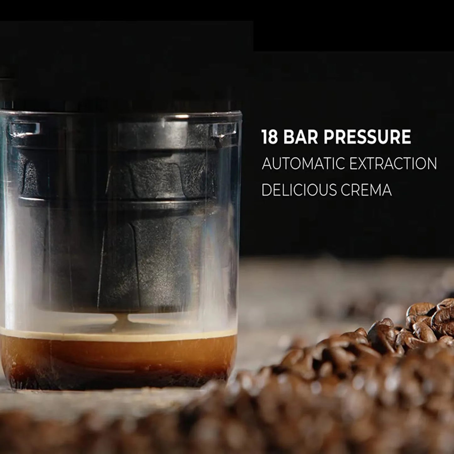 Houselin 20-Bar Portable Espresso Machine β Self-Heating, for Capsules & Ground Coffee