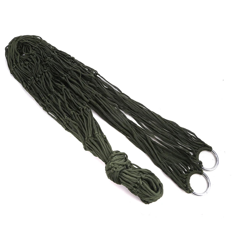 2025 Outdoor Camping Hammock β Lightweight Mesh with Straps & Nylon Rope