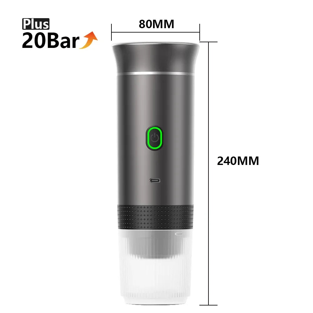 Wireless Portable Espresso Maker β 3-in-1 Travel Coffee Machine for Car, Home & Camping