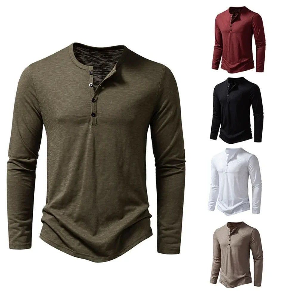 FallForm – Long Sleeve Henley Tee