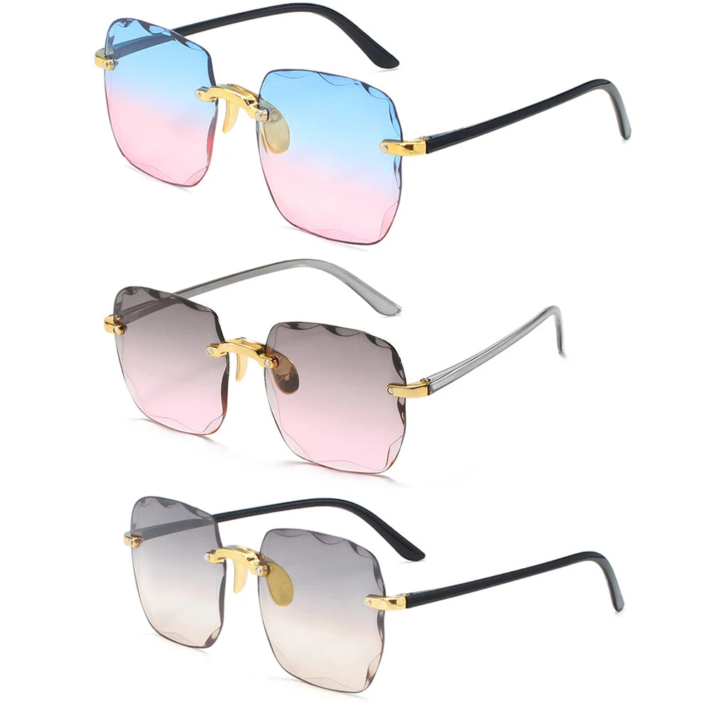 Eleglare β Rimless Gradient Sunglasses for Women