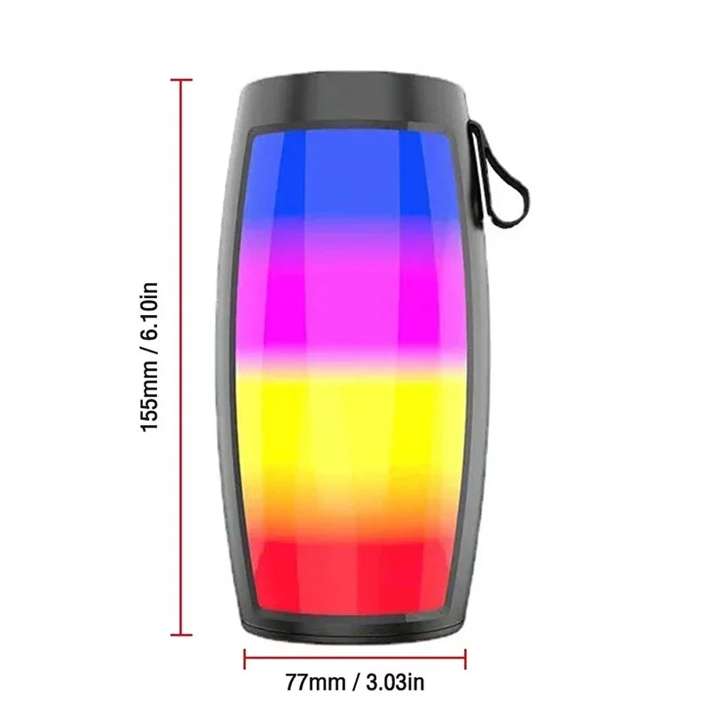 1202 Portable Wireless Bluetooth Speaker – LED Bass Subwoofer for Home, Car & Outdoors