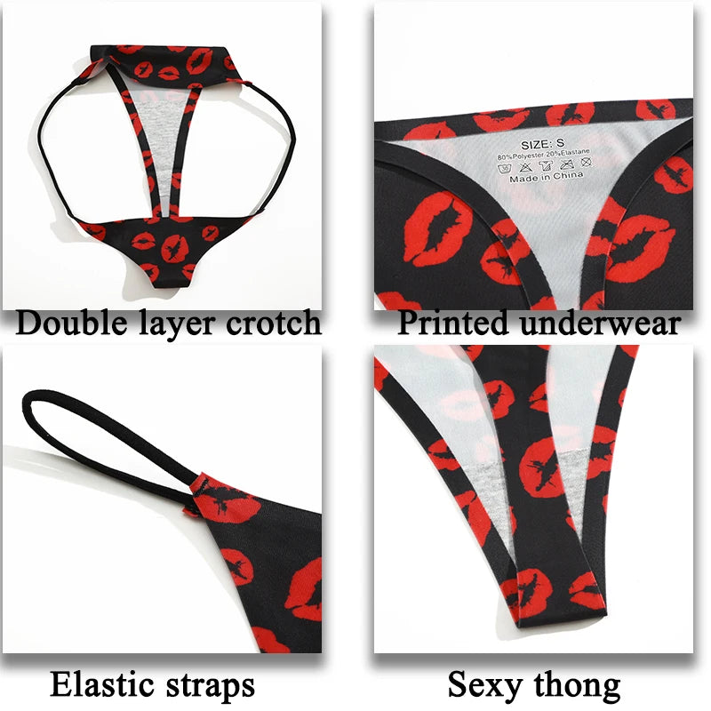 FINETOO 4PCS Seamless Thong Panties β Low Waist, Soft & Sexy
