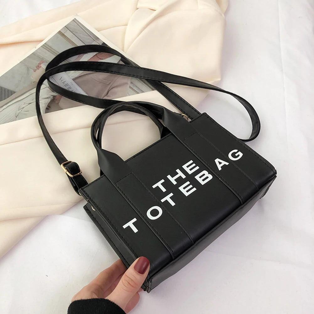 LetterLuxe – Women’s PU Leather Shoulder Tote Bag