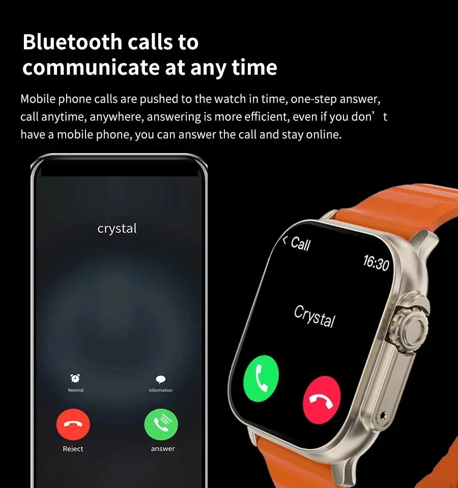 LaxaFit T900Ultra – Bluetooth Calling Smartwatch with Health & Message Alerts