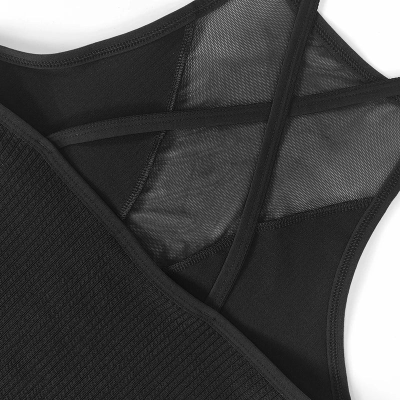 MeshMuse β Sexy Ribbed Backless Crop Corset Top