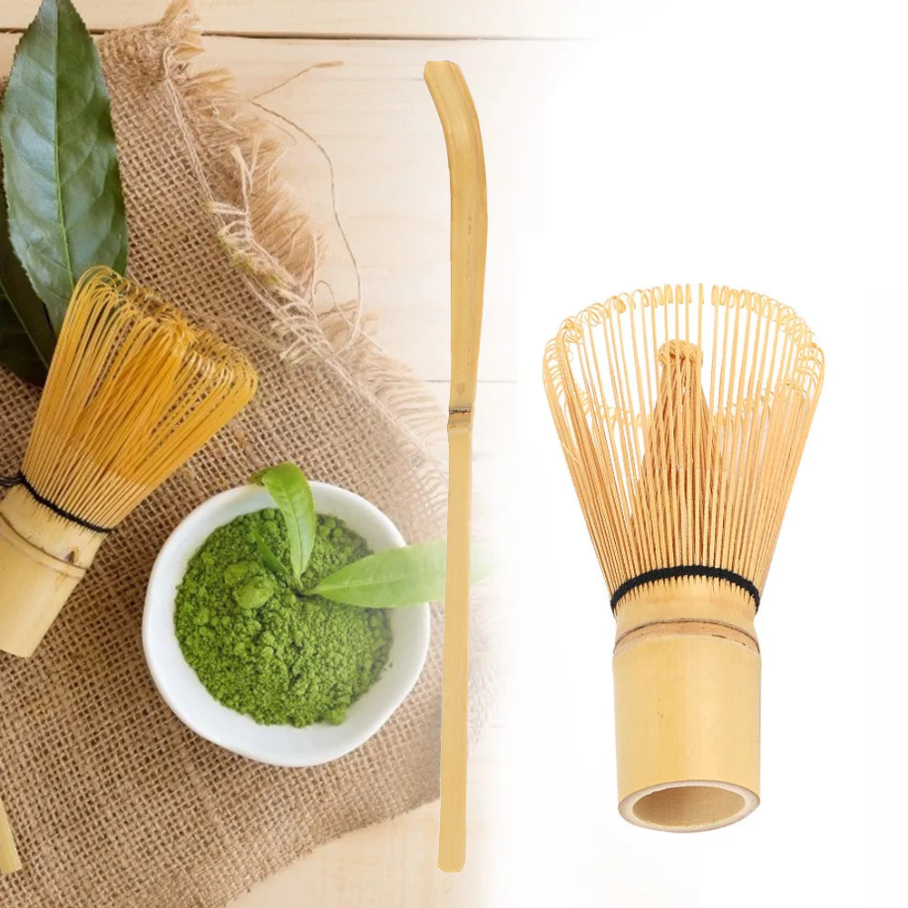 Matcha Set β Bamboo Whisk & Scoop for Traditional Tea Making