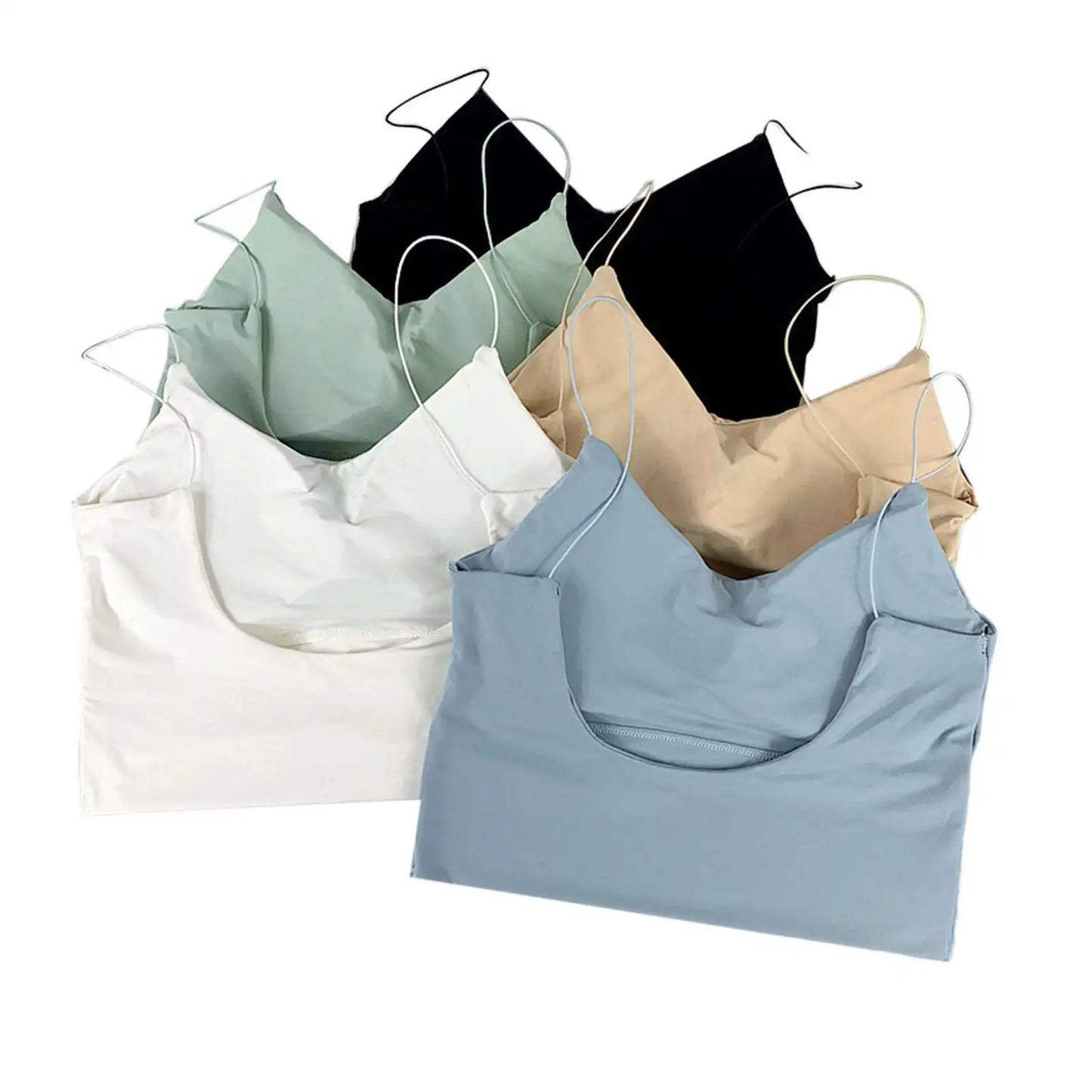 Ice Silk Seamless Padded Camisole β Wireless Bralette Tank Top for Women