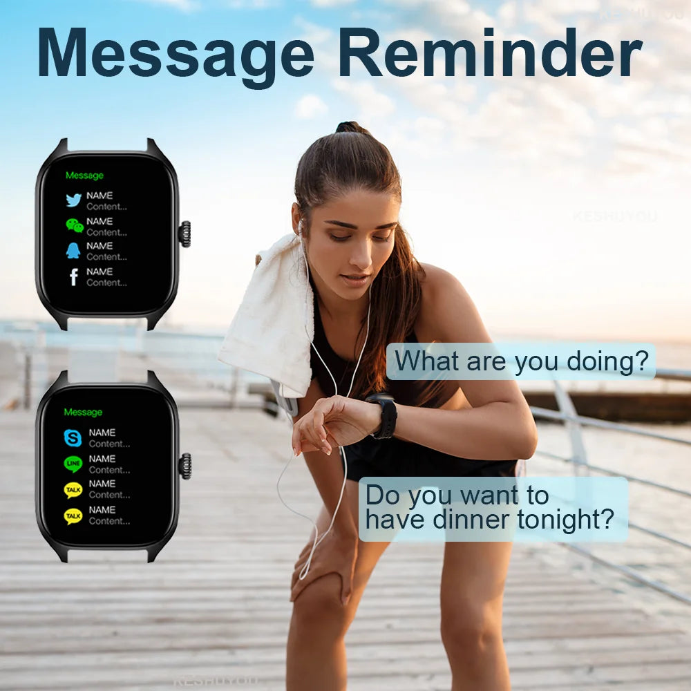 H9 Smart Watch 2.01" HD Screen β Call, Message, Fitness & Weather for Men & Women