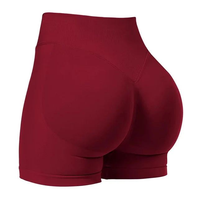 4.5'' Scrunch Bum Impact Gym Shorts β Seamless Ribbed Waist Yoga & Running Shorts