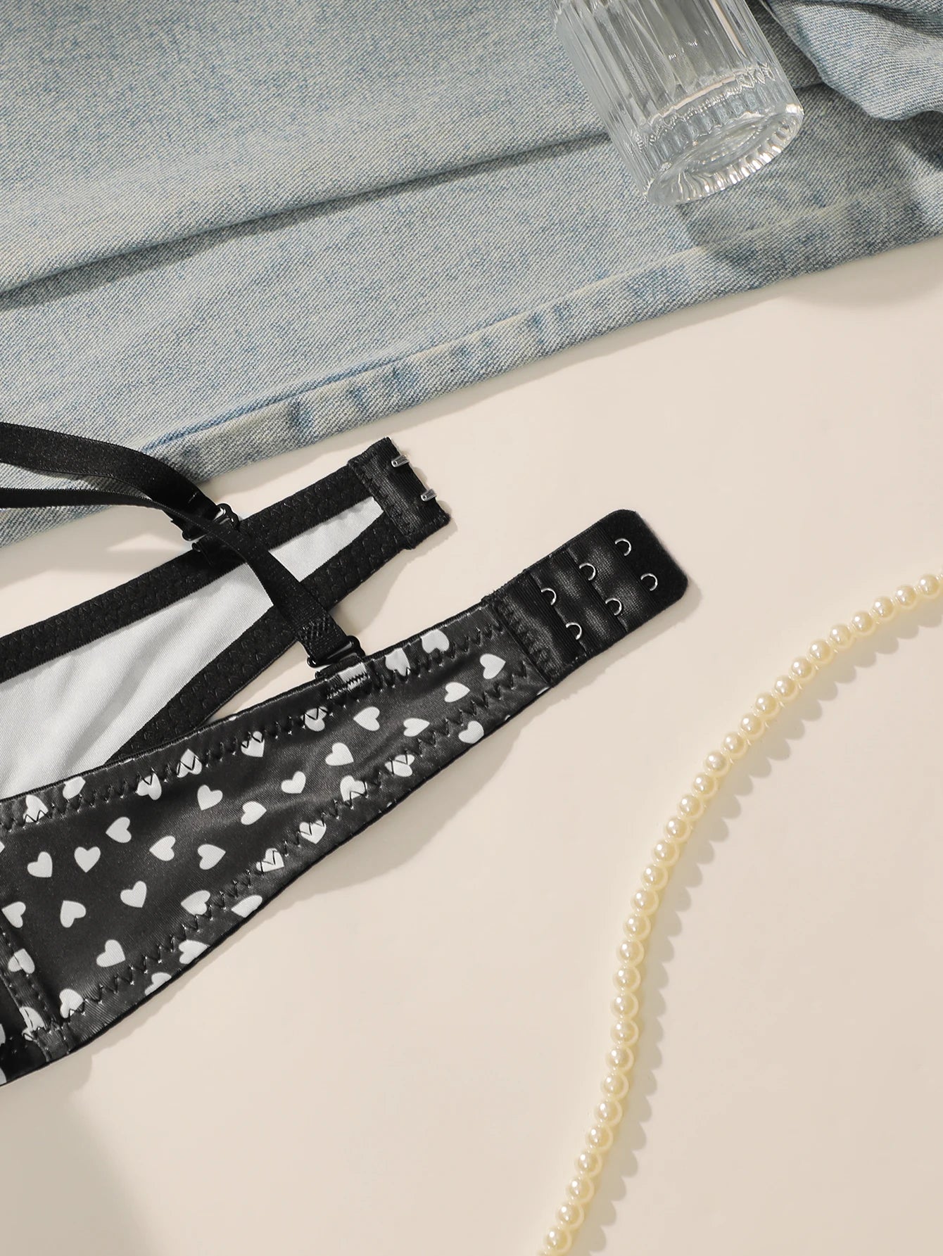 2-Pack Sexy Printed Push-Up Bra Set β Adjustable Straps