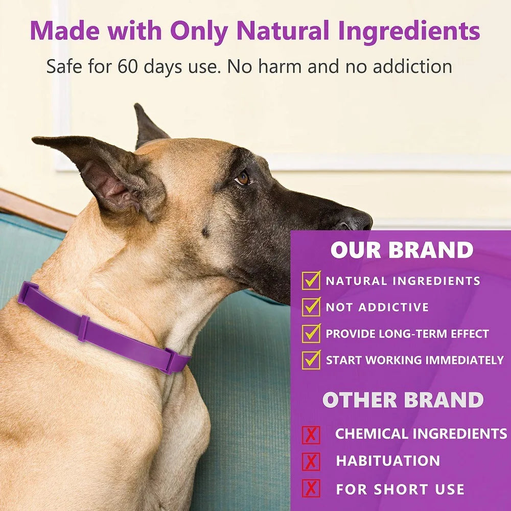 Adjustable Calming Collar for Cats & Dogs β Natural Anxiety & Stress Relief
