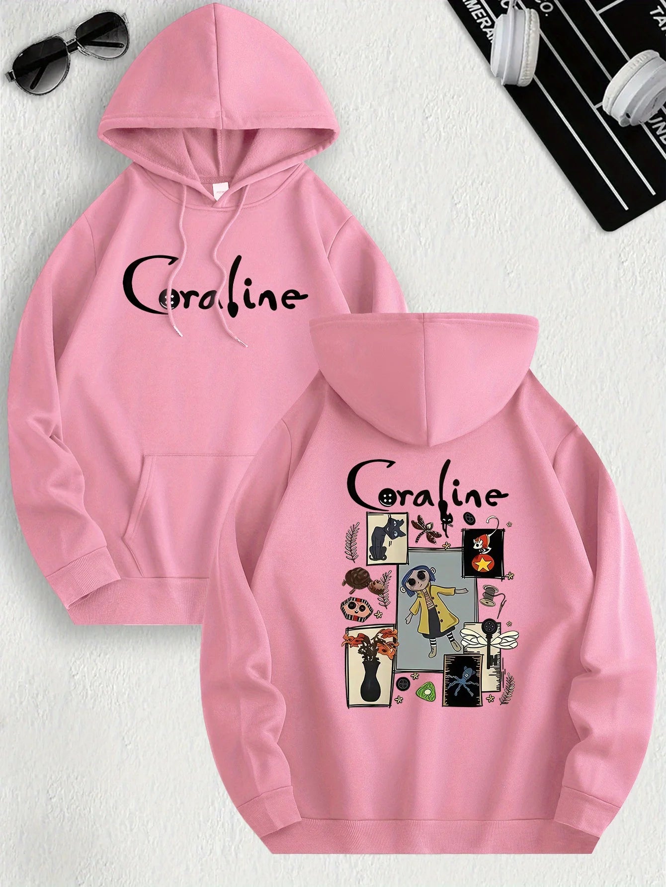 CoralineVibe – Casual Hoodie Pullover