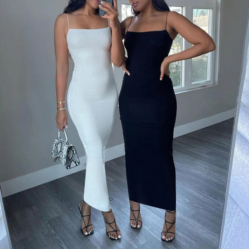 Summer Black Sexy Bodycon Dress β Sleeveless Backless Clubwear