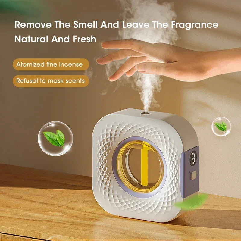 Mini Smart Aromatherapy Diffuser β USB Essential Oil Air Purifier with 4-Speed Settings
