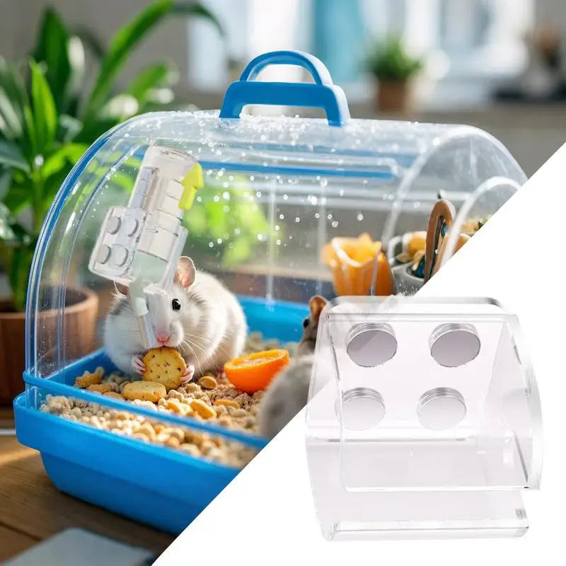Magnetic Small Pet Water Bottle Holder β Leakproof Feeder Stand for Hamsters & Guinea Pigs