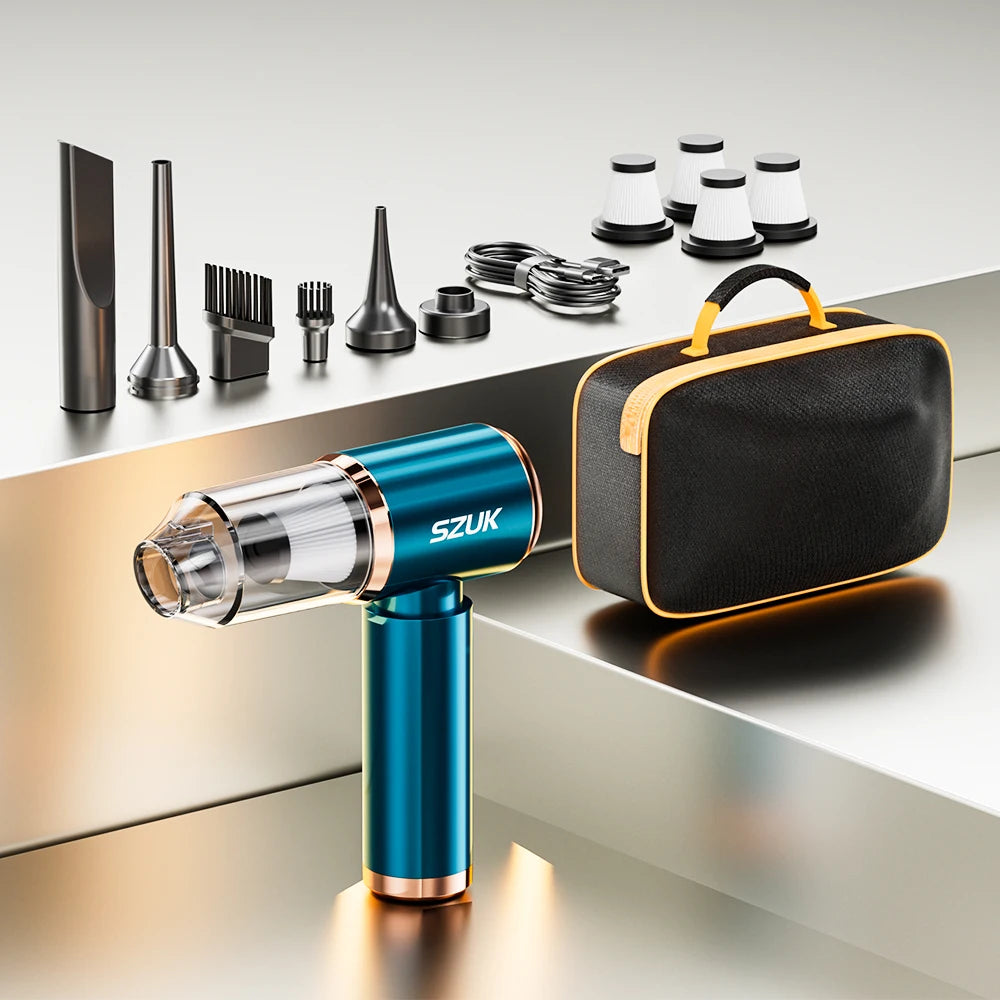 SZUK Mini Car Vacuum Cleaner β 165000Pa Wireless Handheld Vacuum with Powerful Suction