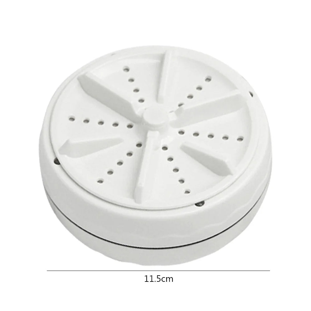 Automatic Mini Turbine Washing Machine β Portable Travel Washer with Air Bubble & Rotation (40W)