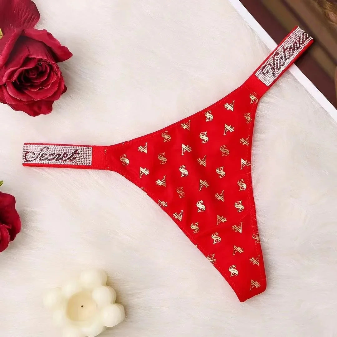Lace Eyelash Cutout Thong – Ultra-Thin Sexy Panties with Metal Label