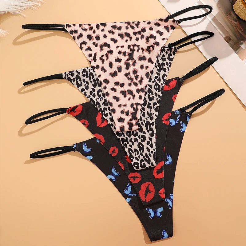 FINETOO 4PCS Seamless Thong Panties β Low Waist, Soft & Sexy