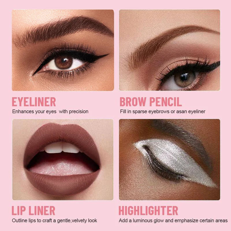 DefinePro 4-in-1 – Multi-Functional Lip, Eye & Brow Pencil Set