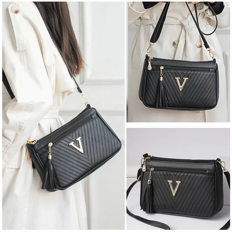KoreaTrend β 2025 Spring/Summer Middle-Aged Crossbody Bag