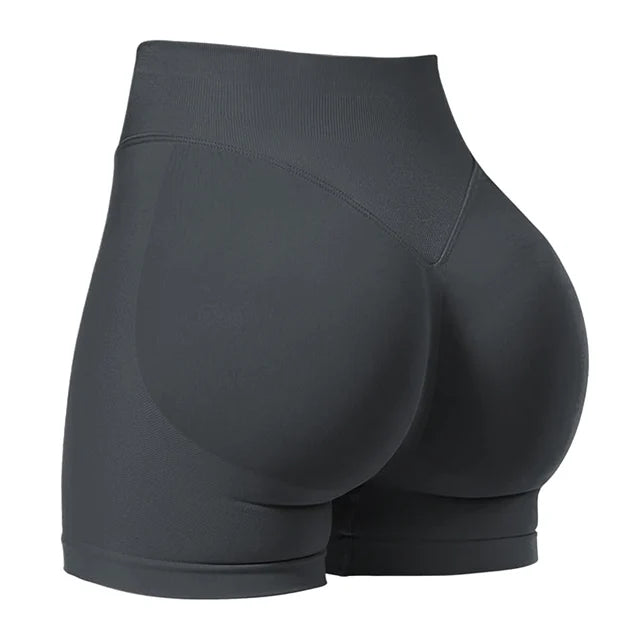 4.5'' Scrunch Bum Impact Gym Shorts β Seamless Ribbed Waist Yoga & Running Shorts