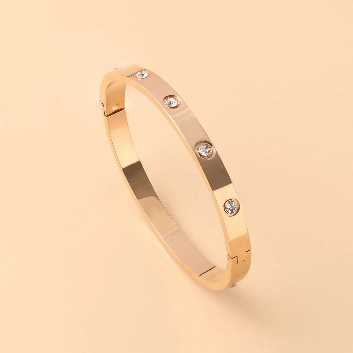LuxeOval β Classic 18K Stainless Steel Bracelet Set