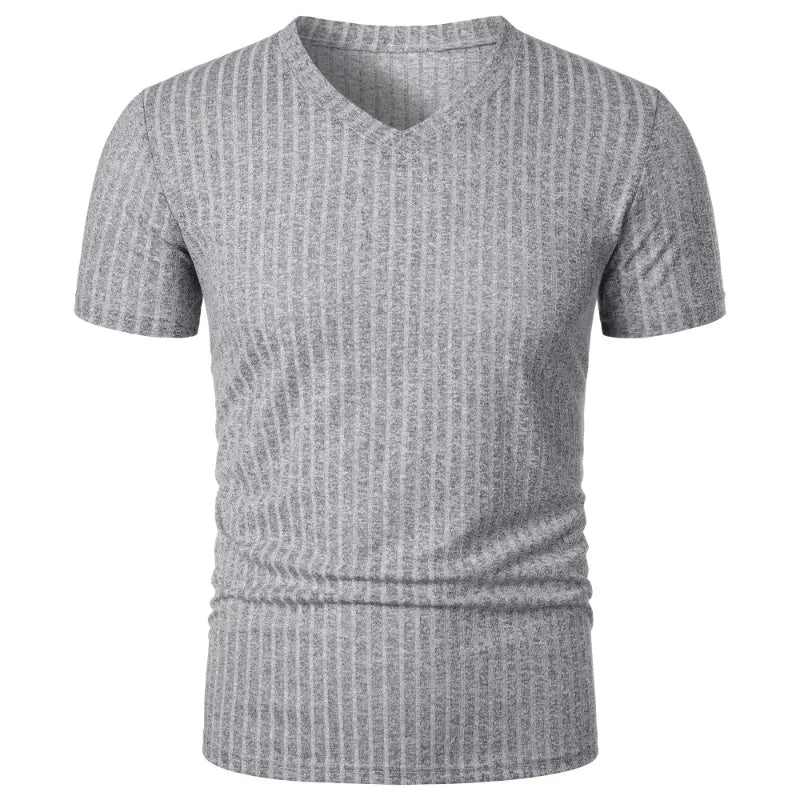 RibMax V-Tee – Stretch Muscle Fit T-Shirt