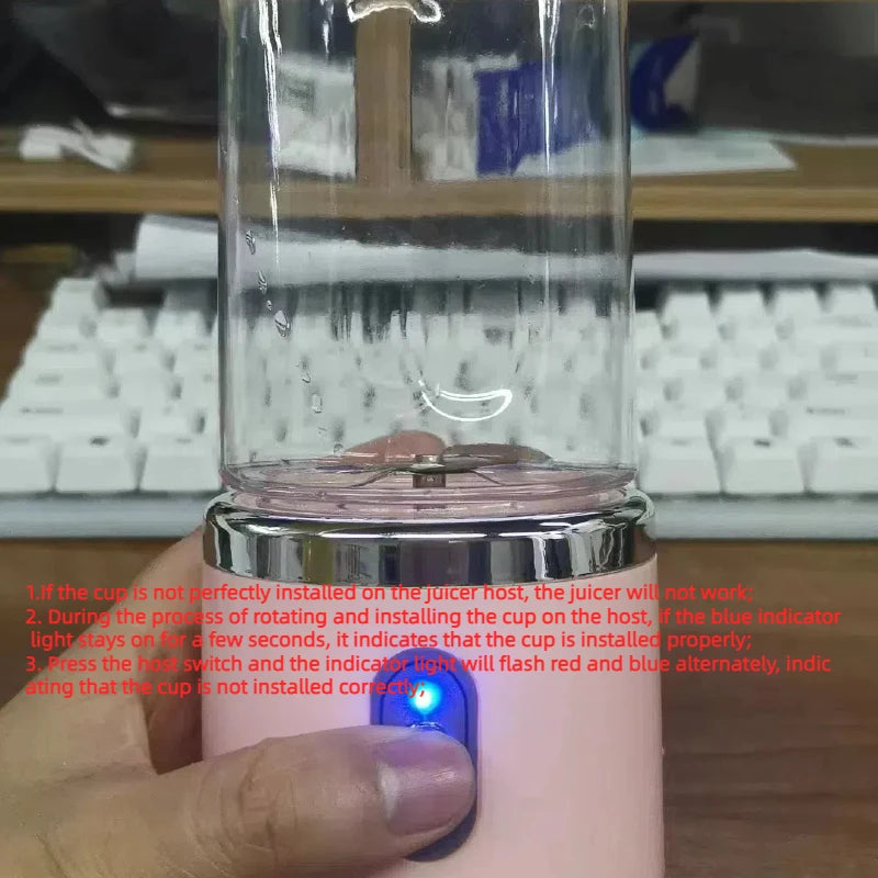 Double Cup USB Portable Juicer β Multifunction Fruit Blender & Milkshake Maker
