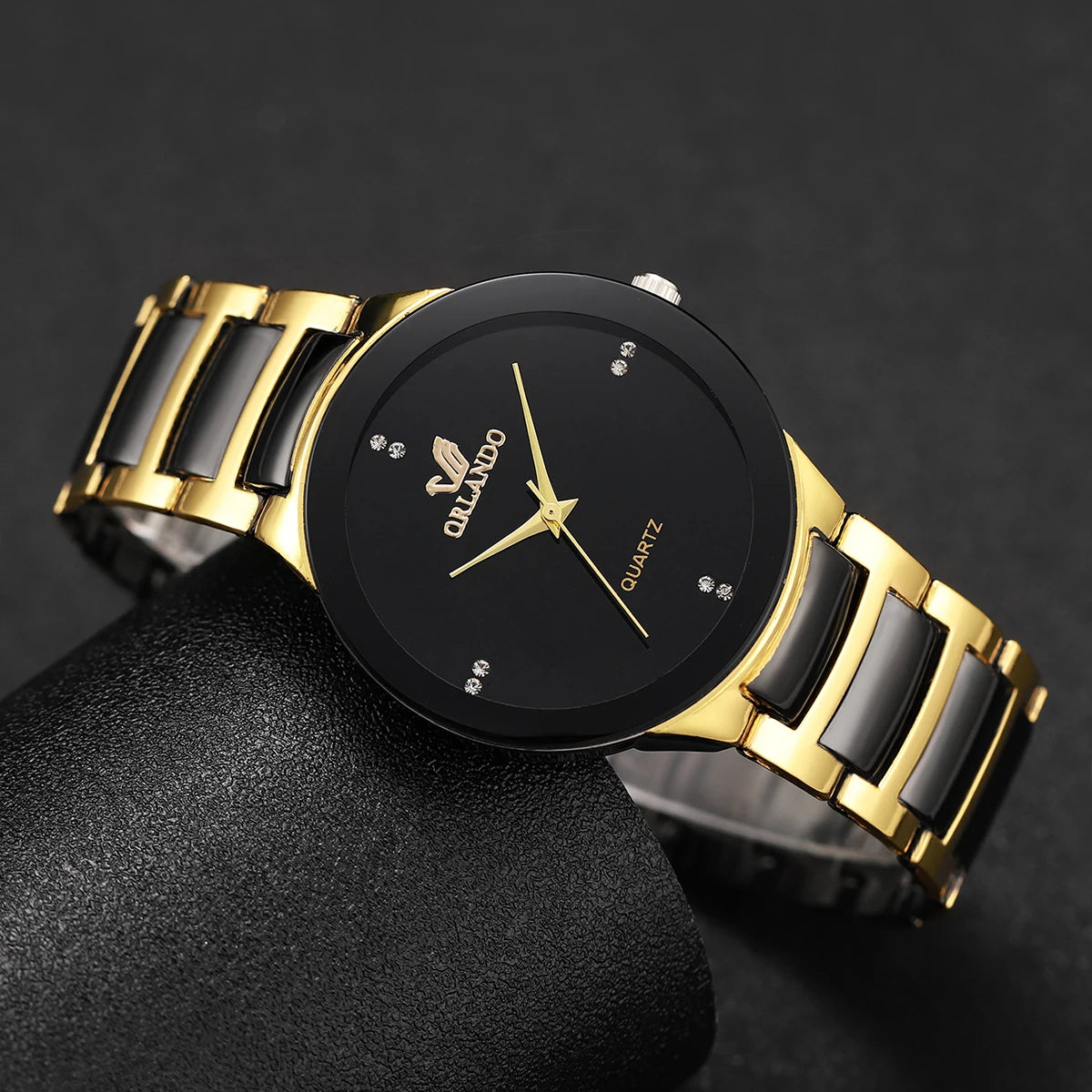 SteelEdge โ 1/3PCS Men's Black Business Quartz Watch