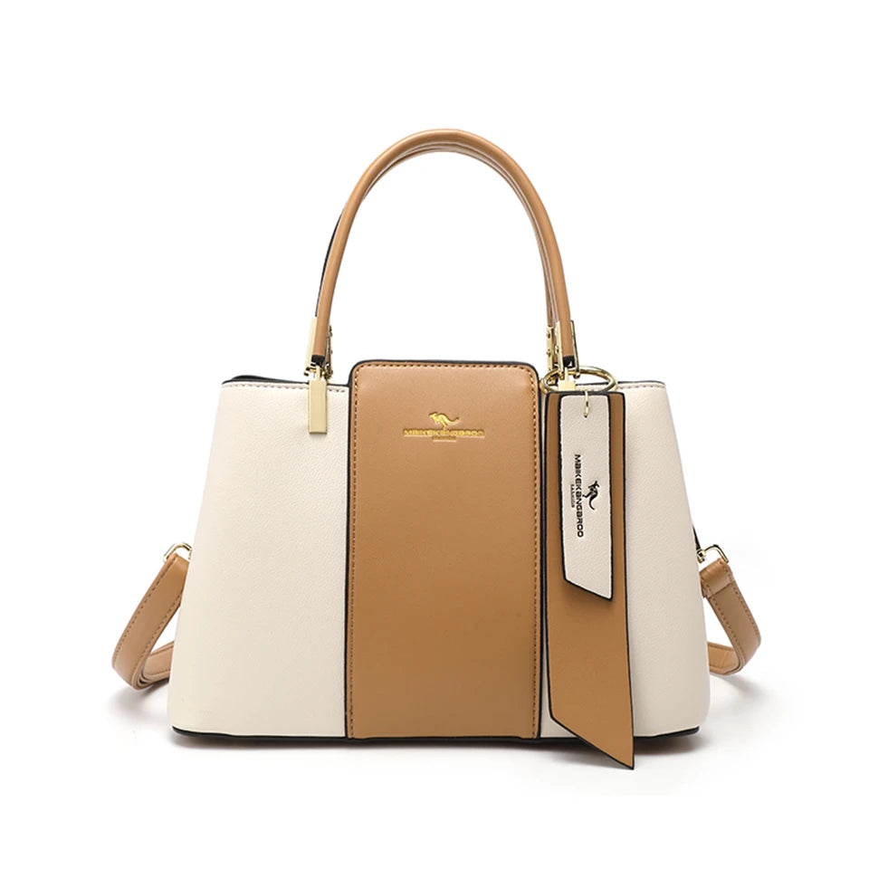 SoftLuxe β Printed Leather Large-Capacity Shoulder Bag